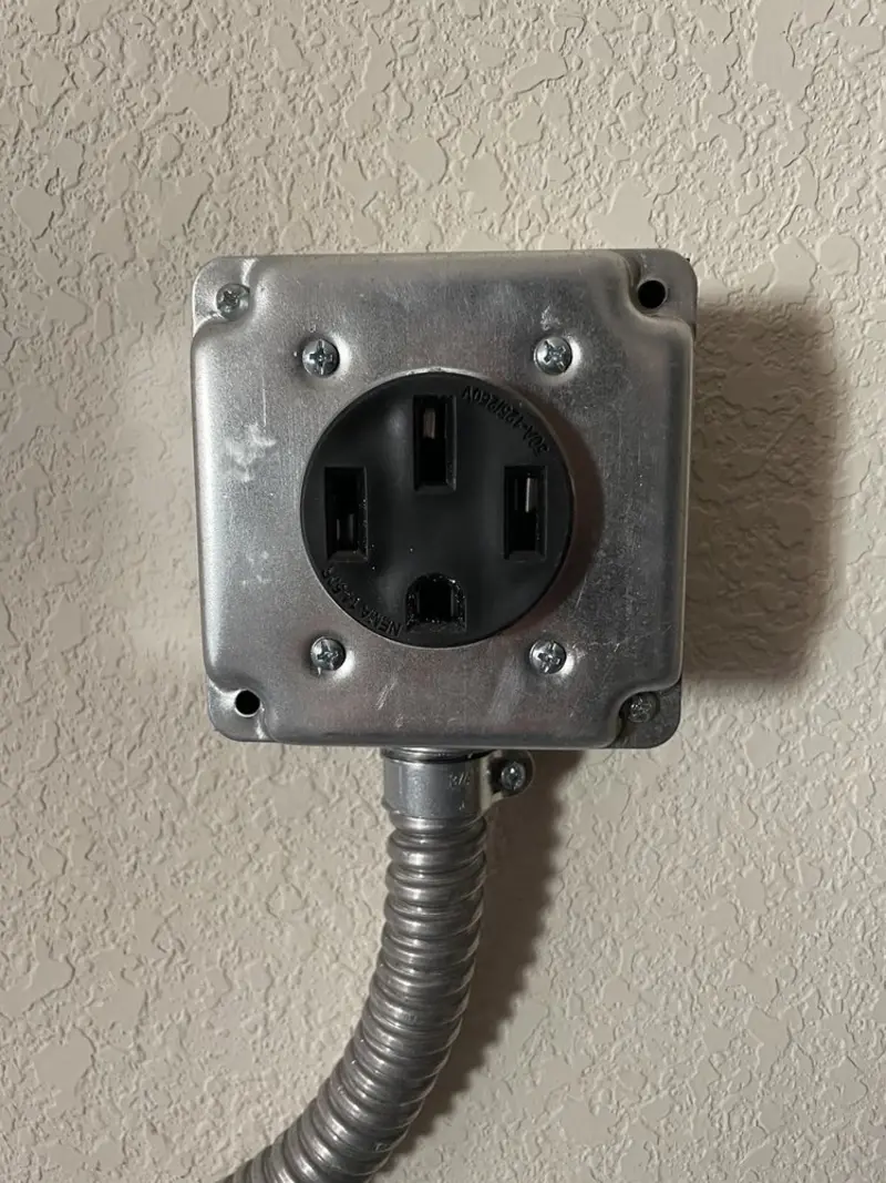 NEMA 14-50 outlet installed for Electrical Panel Upgrade in Bellevue